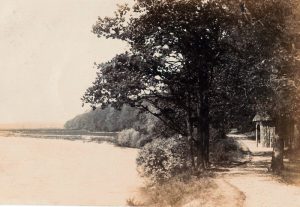 lees Looking up the river with a bower on the right